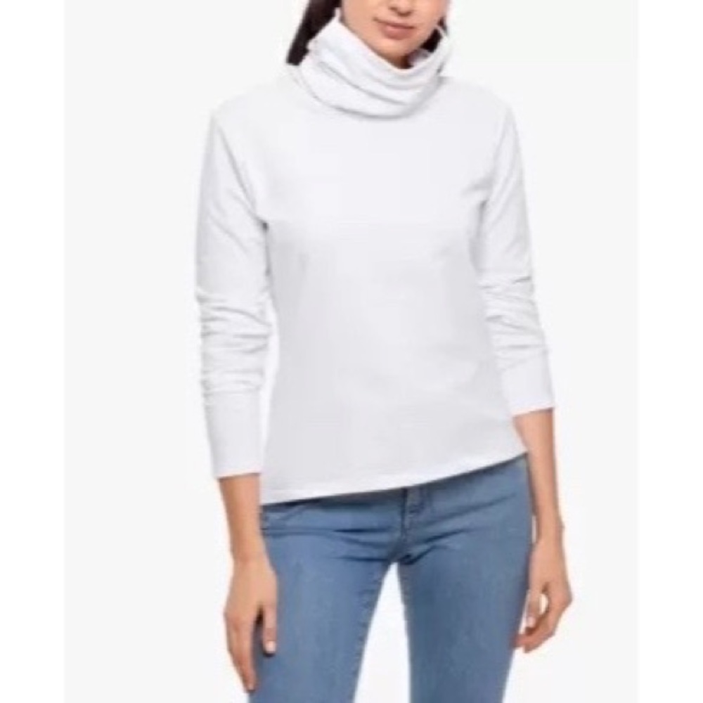 Bam by Betsy & Adam Long-Sleeve Top & Attached Face Mask NWT
